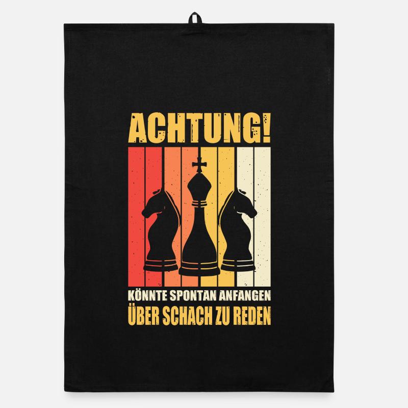 Cadeaux pour joueurs d’échecs Accessoires d’échecs Échiquier Échiquier Torchon bio
