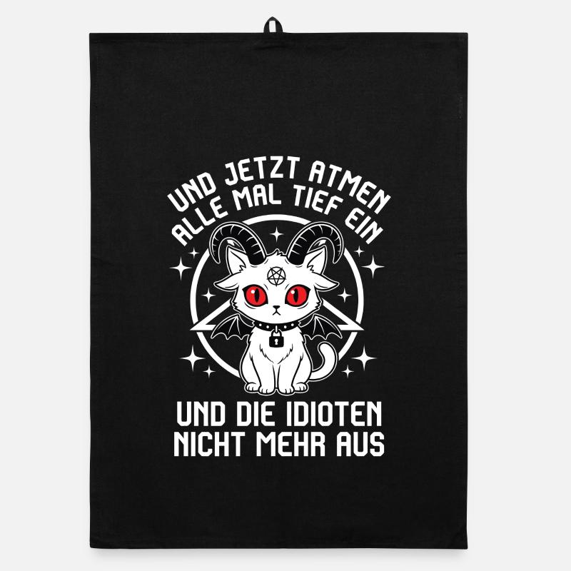 Take a deep breath – don't exhale idiots Organic dish towel
