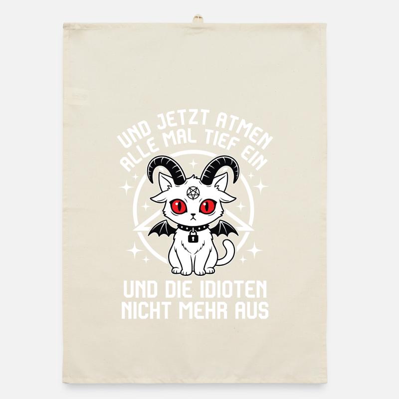 Take a deep breath – don't exhale idiots Organic dish towel