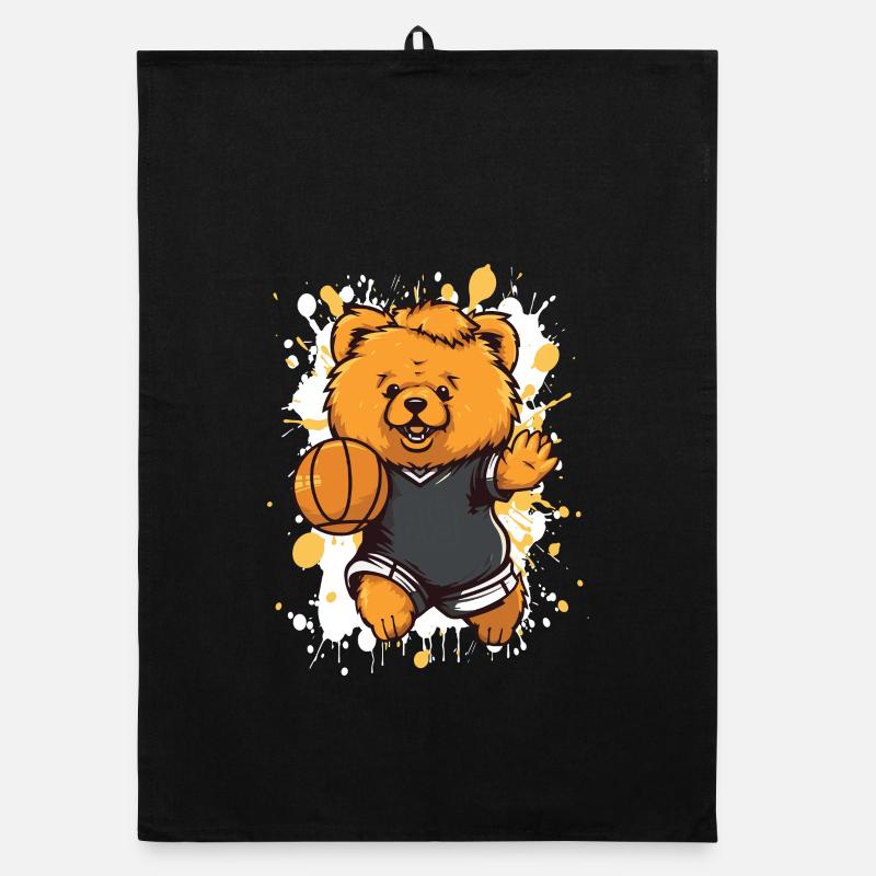 Petit Ours avec le basket Torchon bio