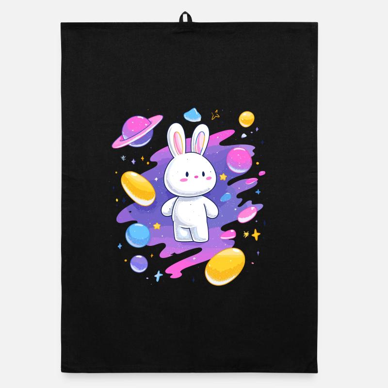 Galactic Rabbit in the Nebula Organic dish towel