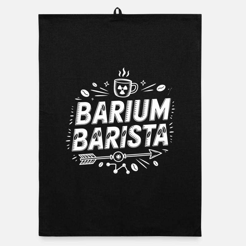 Barium Barista Kaffeewissenschaft Logo Organic Geschirrtuch