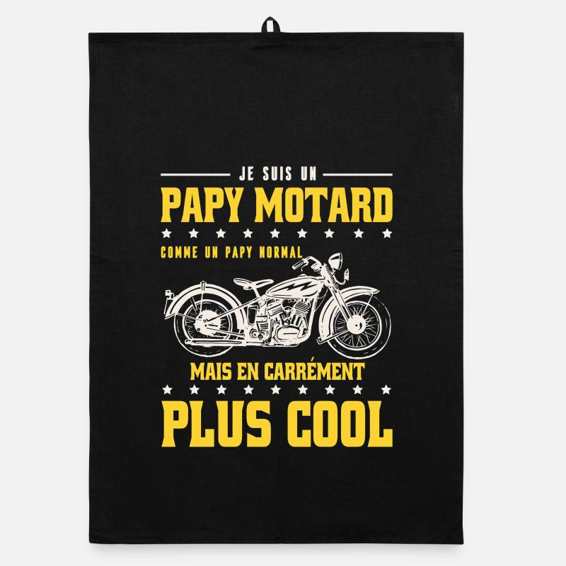 Ich bin ein Biker-Opa wie ein normaler Opa, aber c Organic Geschirrtuch
