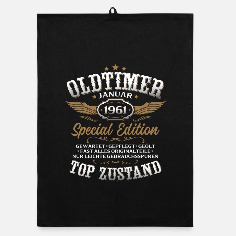 65. Geburtstag Geschenk Oldtimer Januar 1961 Organic Geschirrtuch