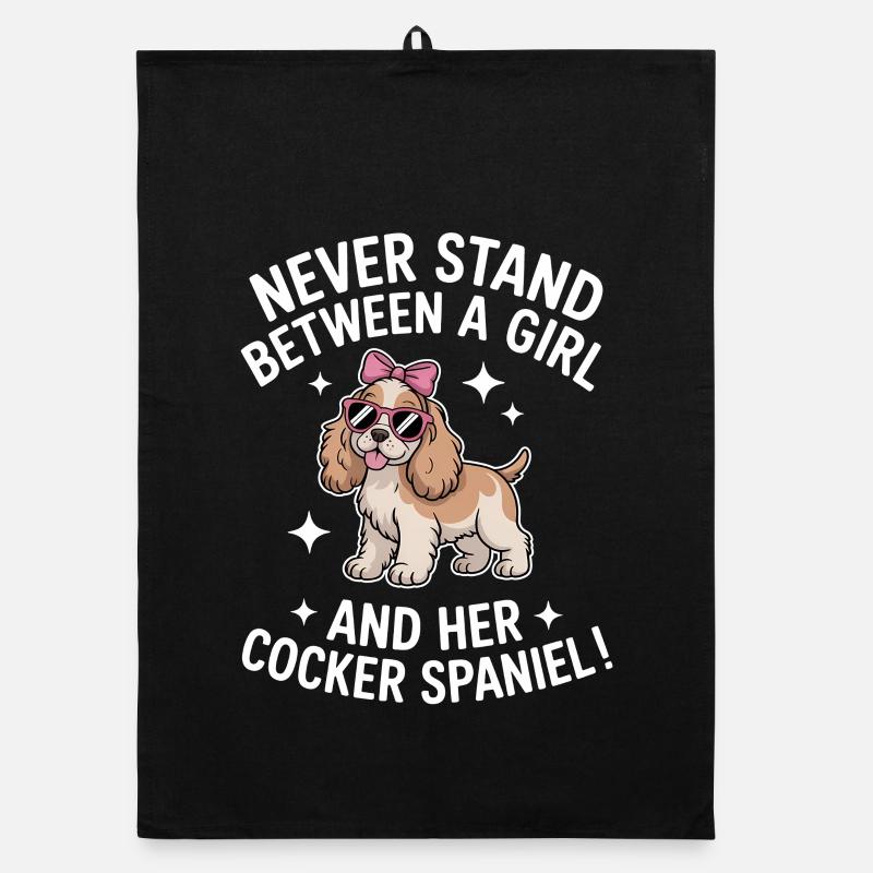 Cocker Spaniel Sayings Cocker Spaniel Gift for Organic dish towel