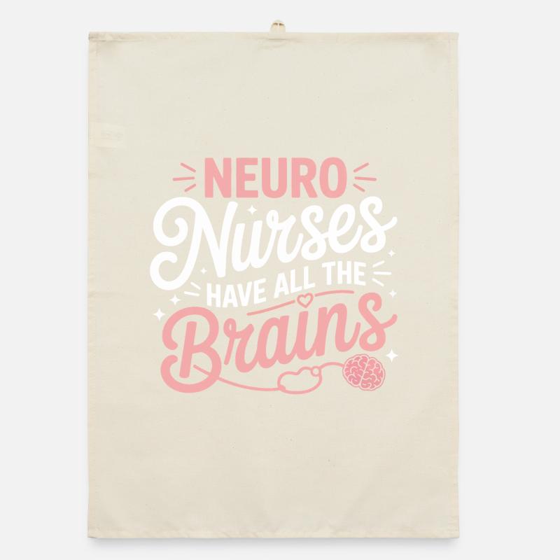 Neuronurses Brain Heroes Organic dish towel
