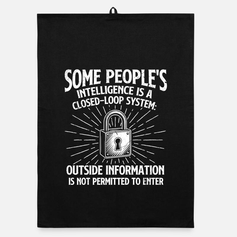 Some People’s Intelligence Closed Loop Sarcasm Organic dish towel