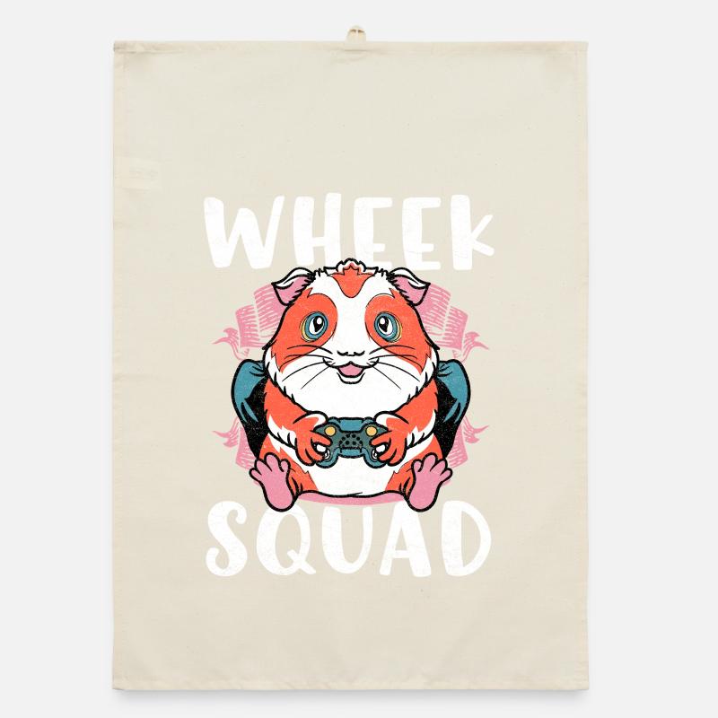 Week Squad Hamster Gaming Organic dish towel