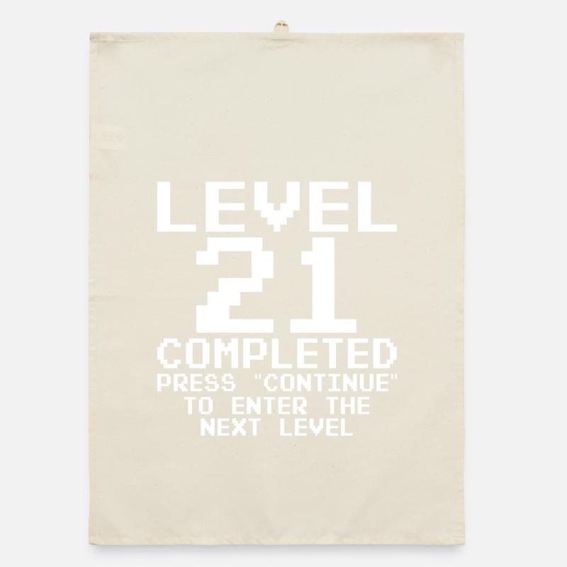 Level 21 Completed Pixel Quest Organic dish towel