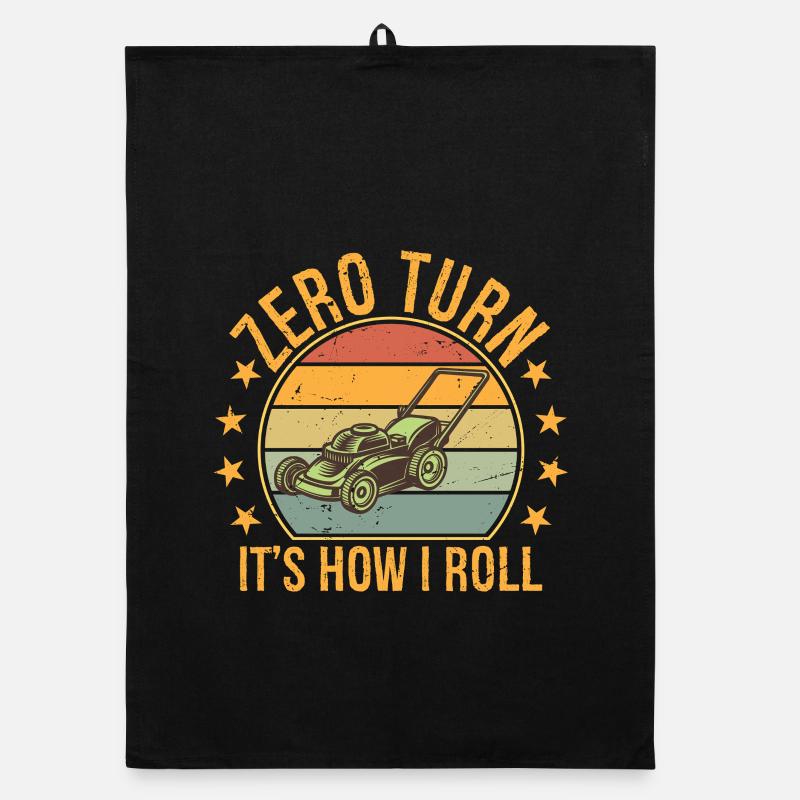Zero Turn It's How I Roll Landscaper Gardener Organic Geschirrtuch