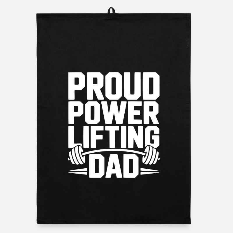 Stolzer Powerlifting-Papa Organic Geschirrtuch