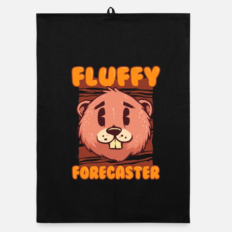 Murmeltiertag Murmeltier Fluffy Forecaster Organic Geschirrtuch