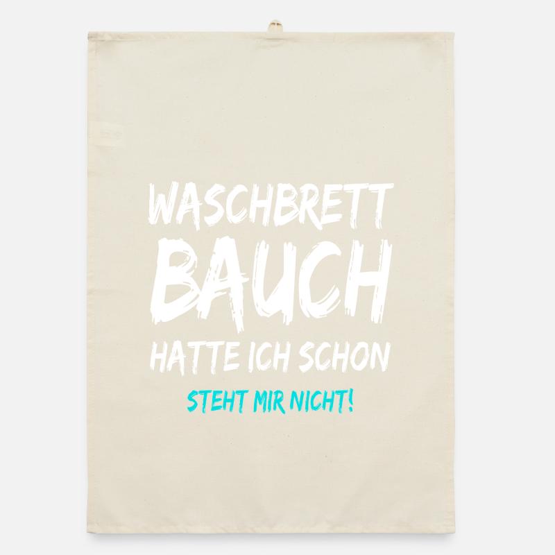 I already had six-pack abs, doesn't suit me! Organic dish towel