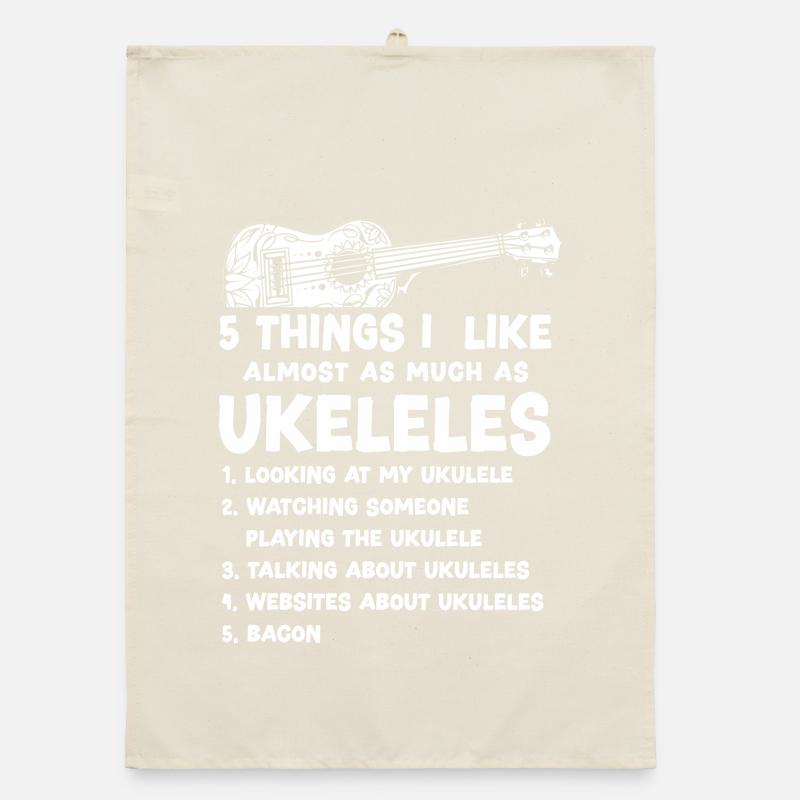 Ukulélé hawaïen ukélé 5 choses I Torchon bio