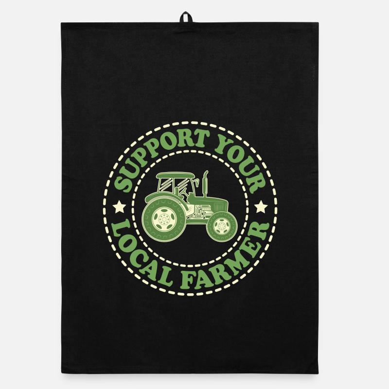 Support Your Local Farmer Organic Geschirrtuch