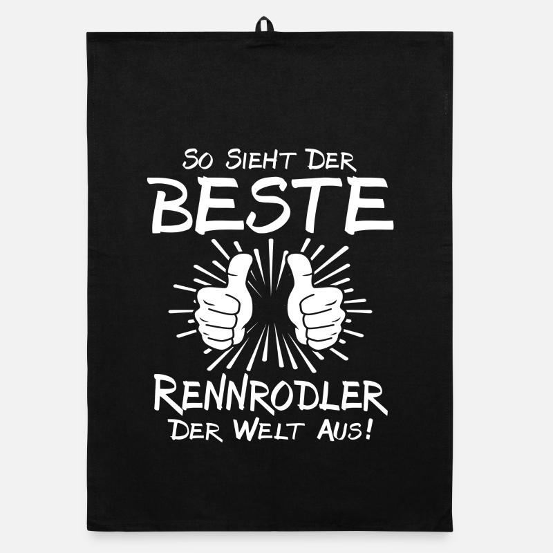 Bester Rennrodler Organic Geschirrtuch