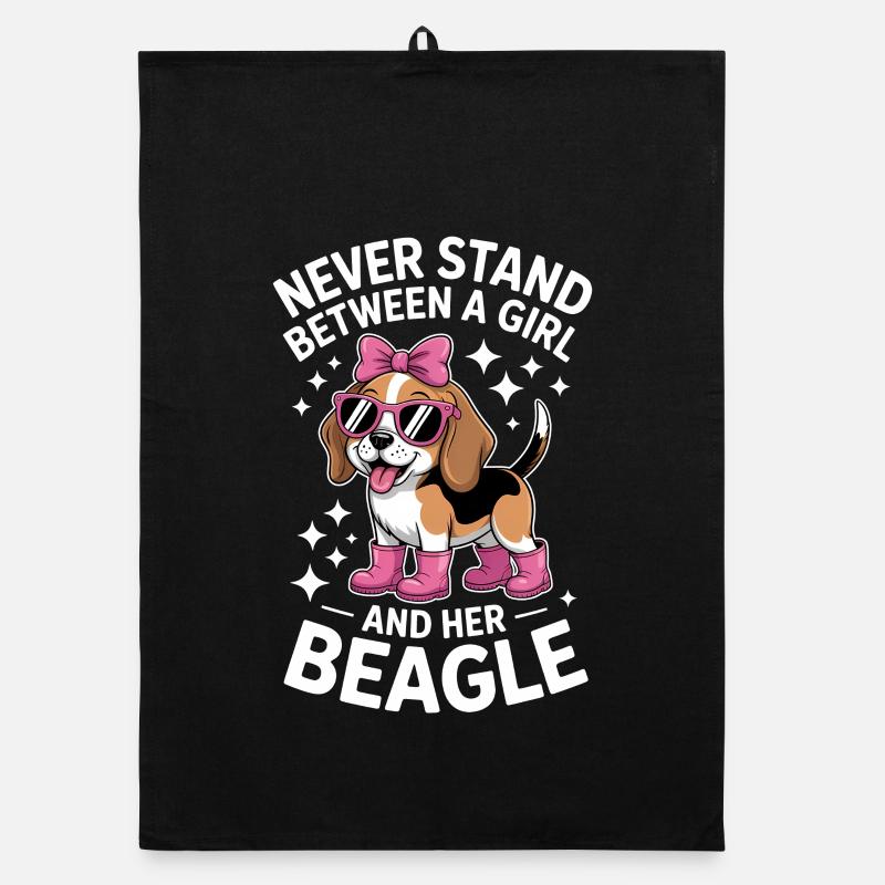 Beagle Sprüche Lustige Beagle Geschenk Organic Geschirrtuch