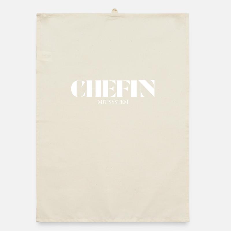 Chefin Spruch Mit System Organic Geschirrtuch