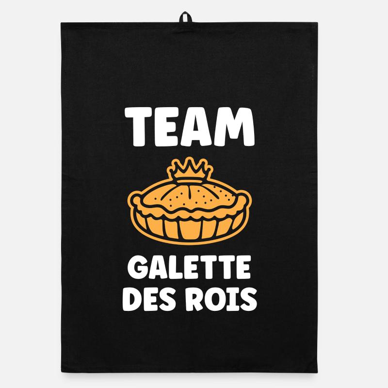 Humor galette des rois Organic Geschirrtuch