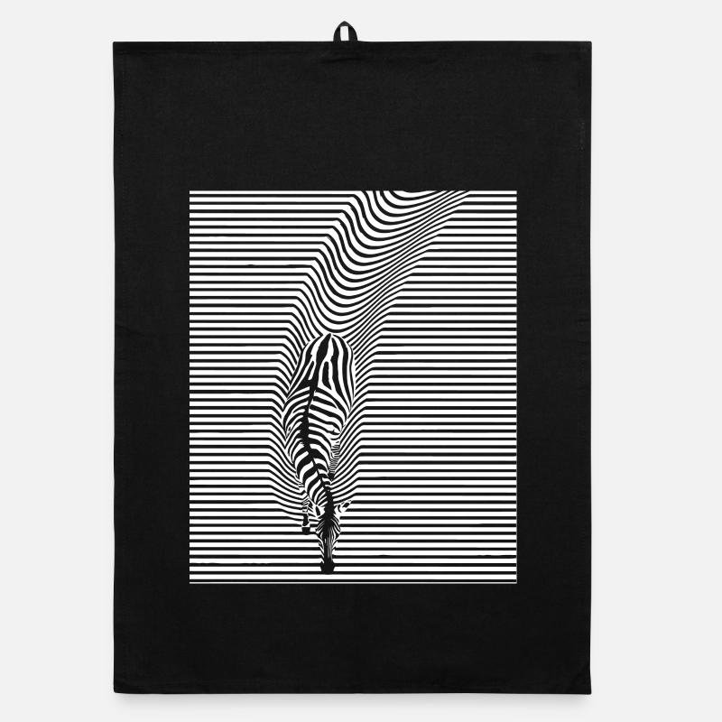 Zebra Art Organic dish towel