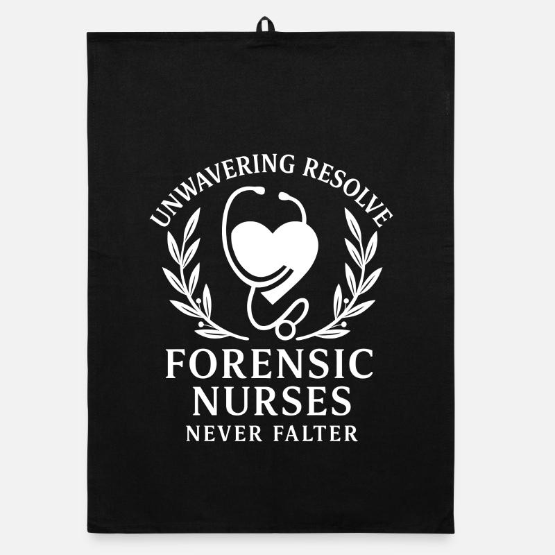Forensic Nurse Practitioner Never Falter Coroner Organic Geschirrtuch