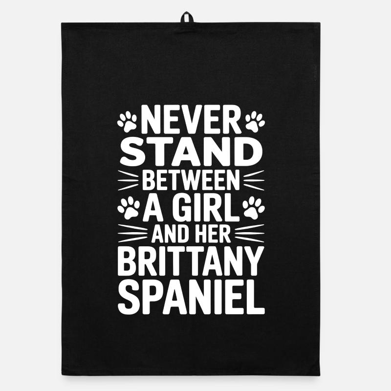 Brittany Spaniel Saying Brittany Spaniel Gift Organic dish towel