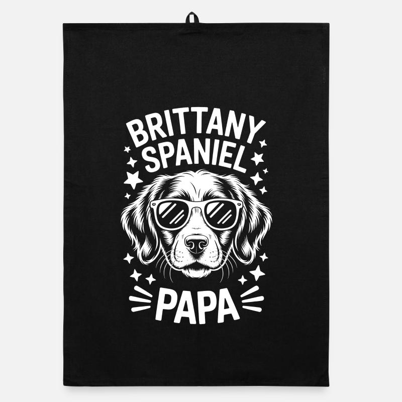 Brittany Spaniel Saying Brittany Spaniel Gift Organic dish towel