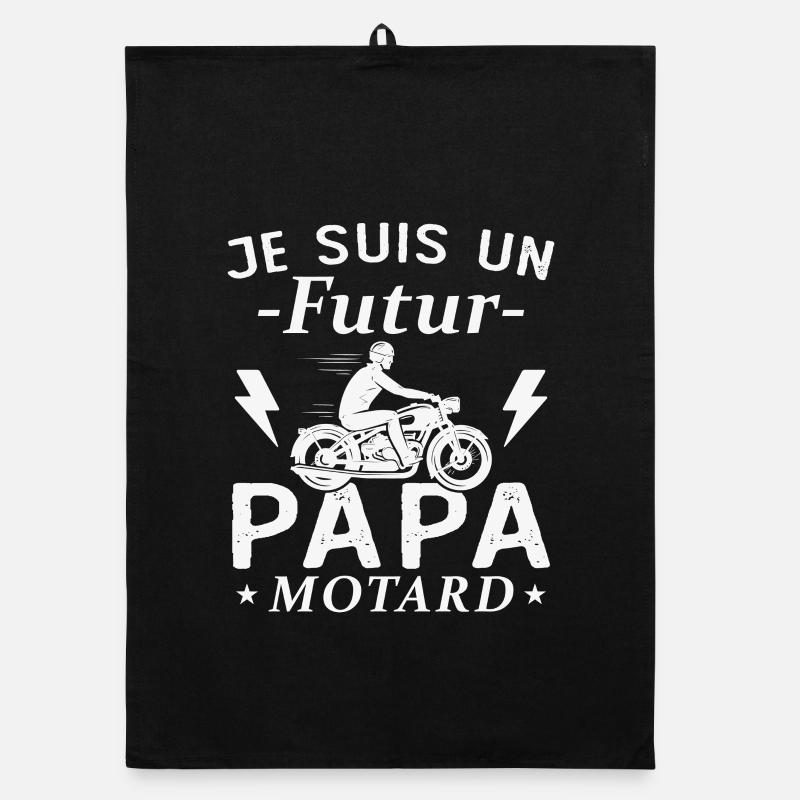 Ich bin ein werdender Biker-Vater Organic Geschirrtuch