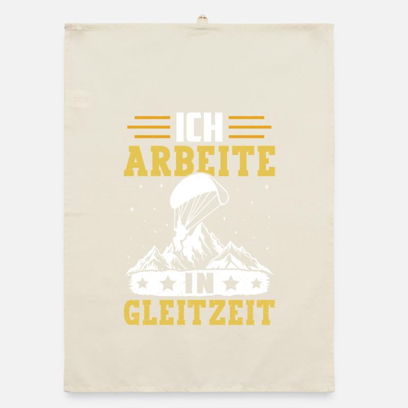 Paraglider WORK IN FLEXITIME Fun Organic dish towel