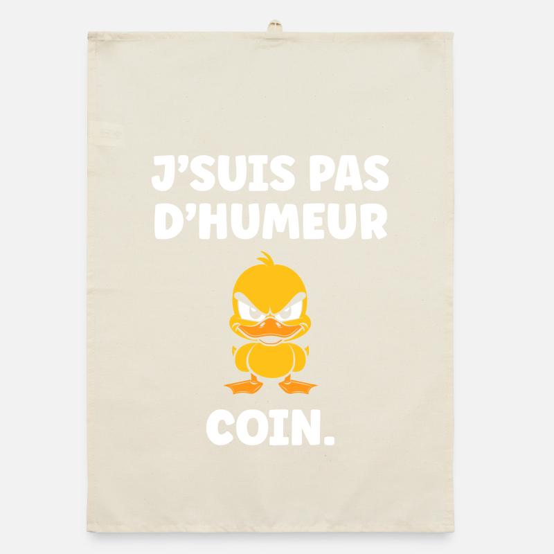 I'm not in the mood, Corner – Grumpy Duck Organic dish towel