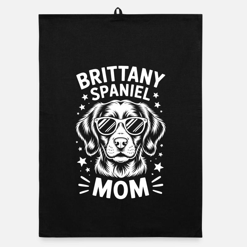 Brittany Spaniel Saying Brittany Spaniel Gift Organic dish towel