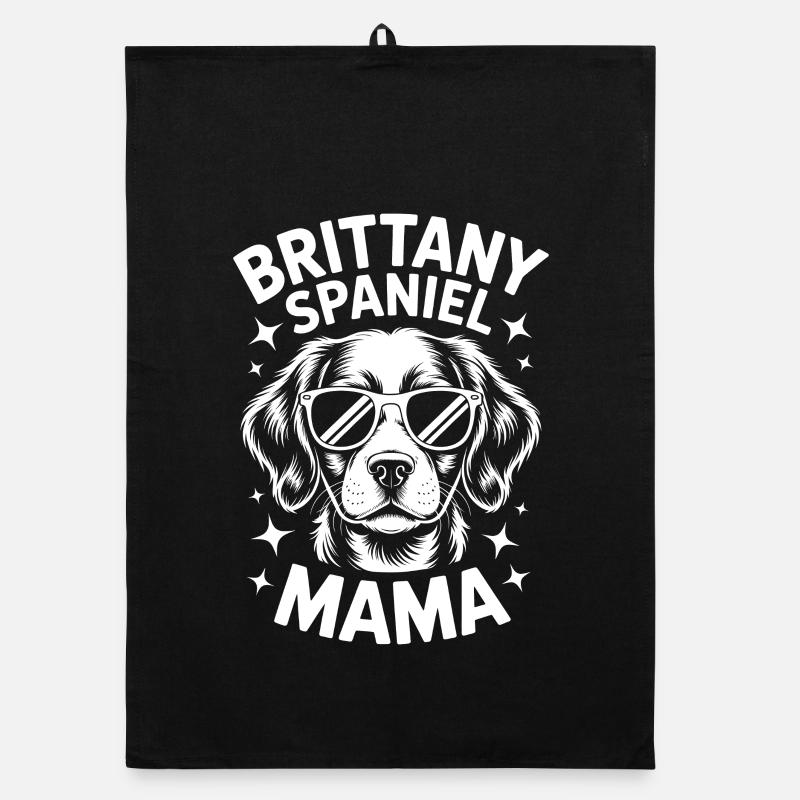 Un Brittany Spaniel dit un cadeau Brittany Spaniel Torchon bio