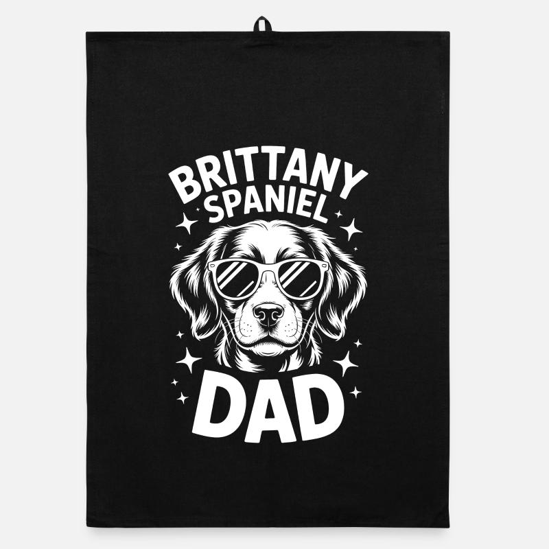Brittany Spaniel Saying Brittany Spaniel Gift Organic dish towel