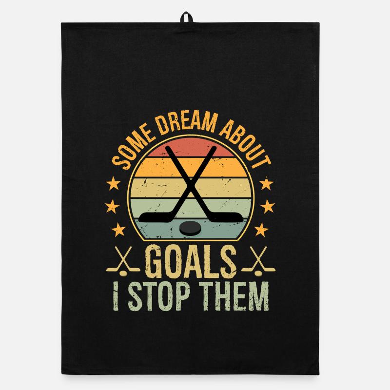 some dream about goals I stop them Organic Geschirrtuch