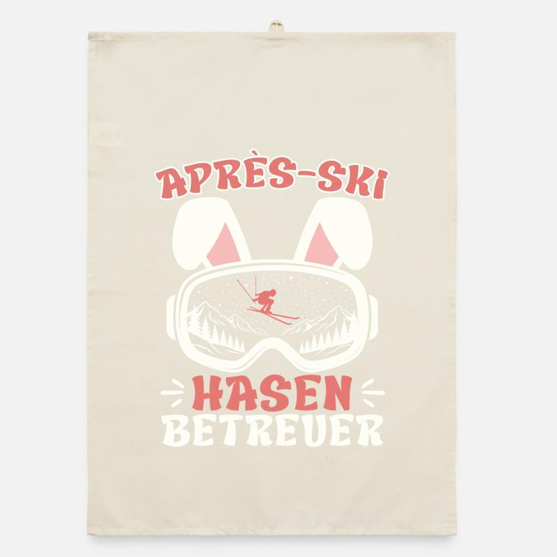Après-ski RABBIT SUPERVISOR Fun Organic dish towel