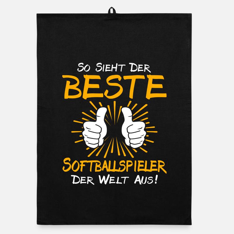 Softball Player Gift Idea Organic dish towel