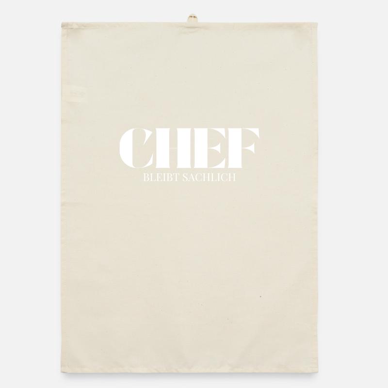 Chef Spruch Bleibt Sachlich Organic dish towel