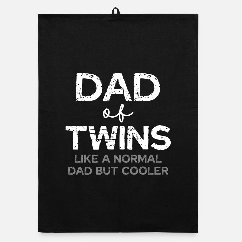 Vater Zwillinge – Cooler Dad Organic Geschirrtuch