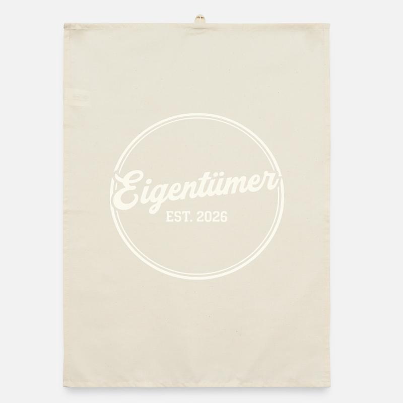 Eigentümer Est. 2026 – Stolzer Besitzer Retro Organic Geschirrtuch