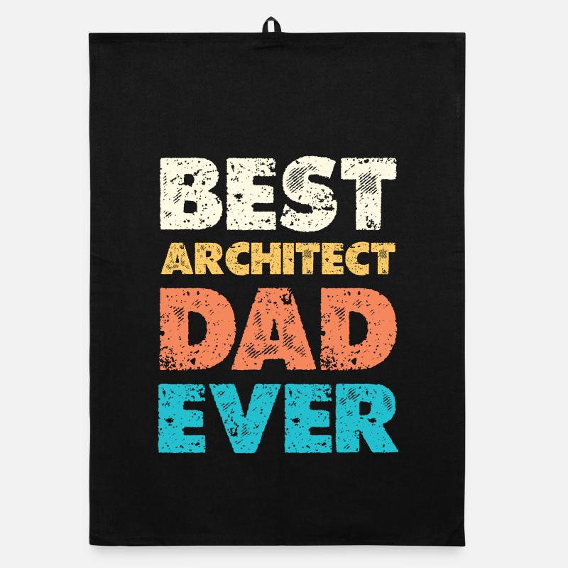 Best Architect Dad Ever Organic dish towel
