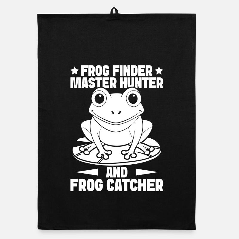 Frog Catcher Frog Finder Master Hunter Frog Organic Geschirrtuch