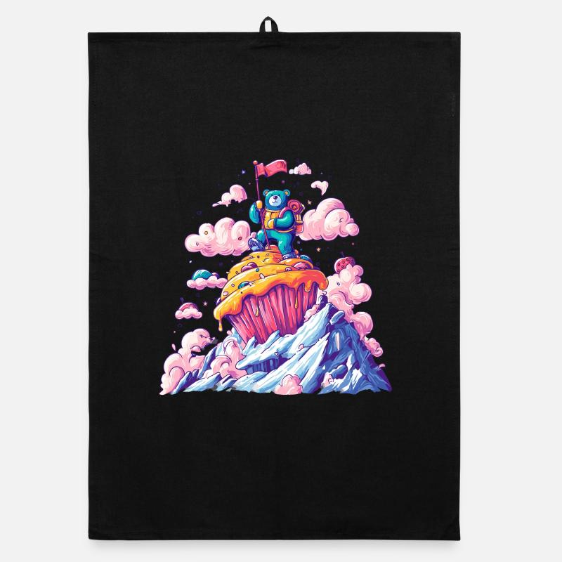 Bear Adventure Cupcake Summit Organic dish towel