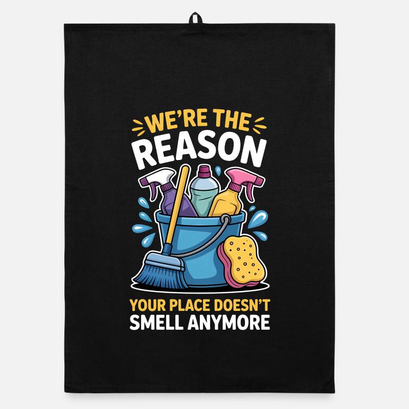 Cleaner Saying Funny Cleaning Lady Gift Organic dish towel
