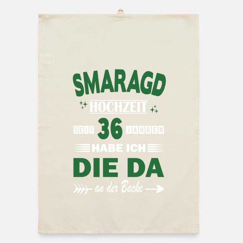 36 ans de relation Anniversaire de mariage Torchon bio