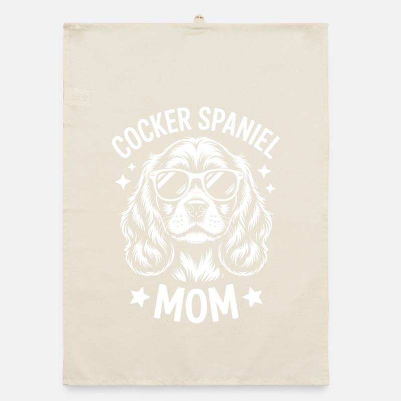 Cocker Spaniel Saying Joke Cocker Spaniel Gift Organic dish towel