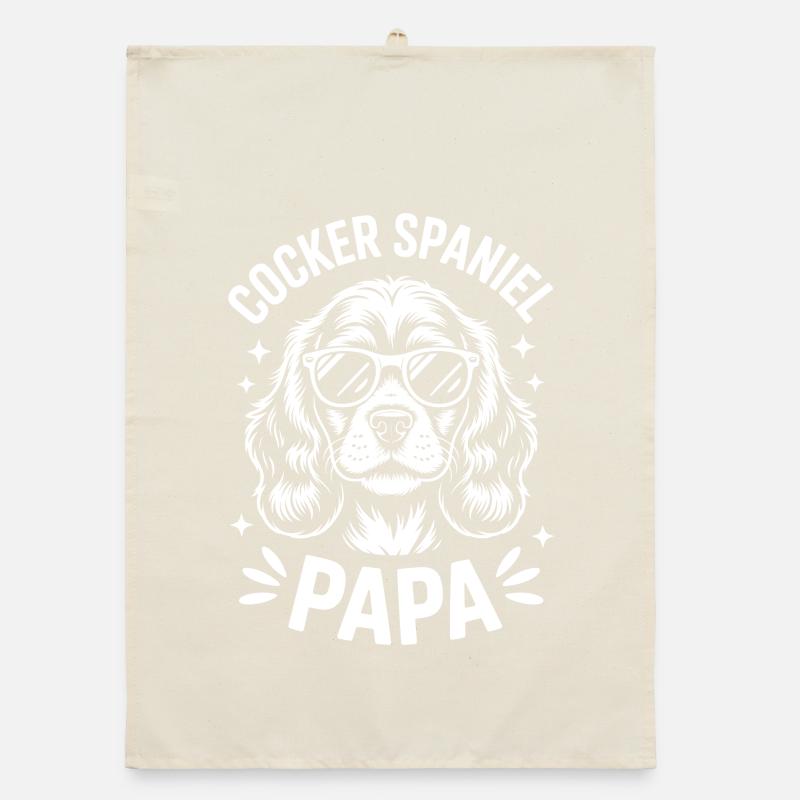 Cocker Spaniel faisant une blague Cadeau de cocker spaniel Torchon bio