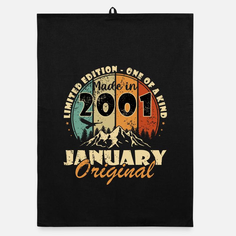 2001 January Original Vintage Circle Tee Organic dish towel