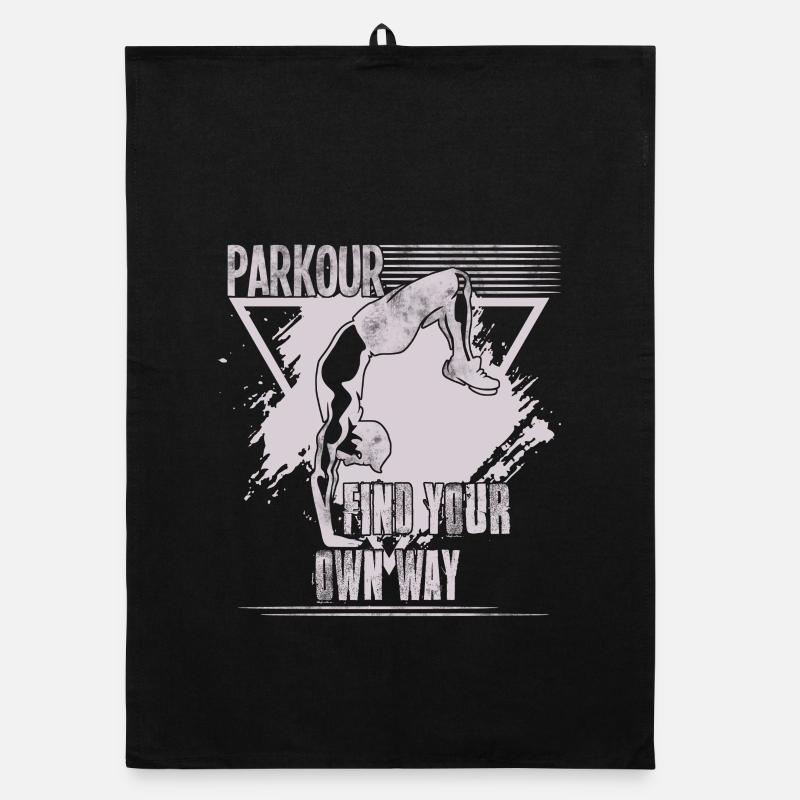 Parkour – Finde deinen eigenen Weg Organic Geschirrtuch