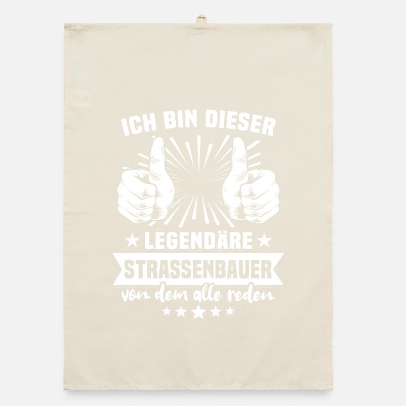 Road builder legend Organic dish towel