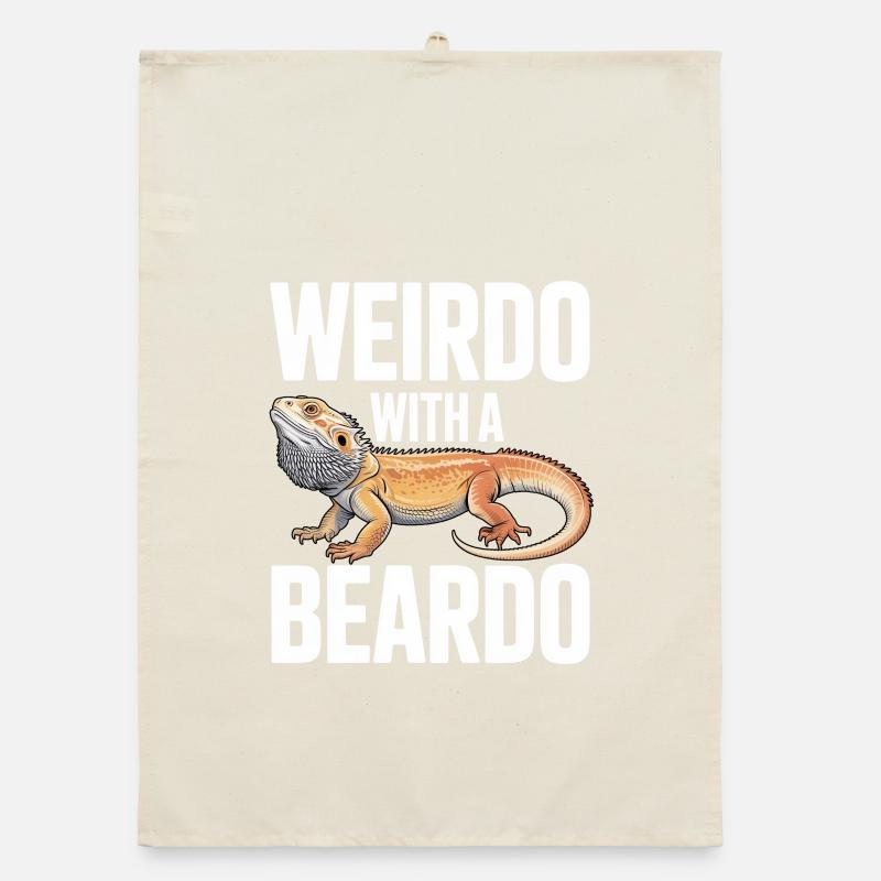 Weirdo with a Beardo Organic dish towel